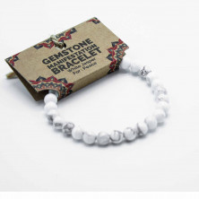 Pulsera de manifestación Jaspe blanco - Paz
