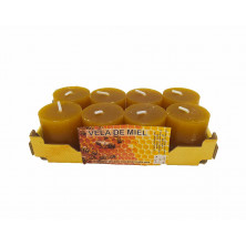 Velas de Miel en Pack de 8 unidades