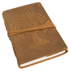 Cuaderno de Espiral de Cuero Hecho a Mano Árbol de la Vida