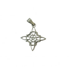 Colgante nudo de bruja con pentáculo