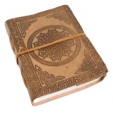 Cuaderno de Cuero Mandala Hecho a Mano