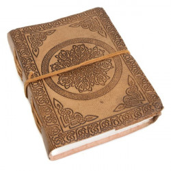 Cuaderno de Cuero Mandala Hecho a Mano