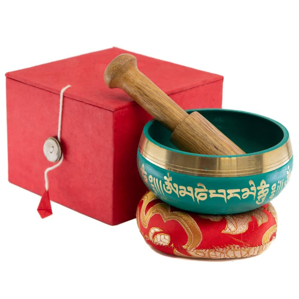 Set de Cuencos Tibetanos Mandala Verde