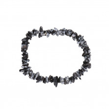 Pulsera chips obsidiana nevada