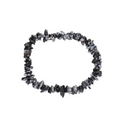 Pulsera chips obsidiana nevada