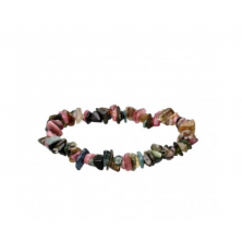 Pulsera Chips Turmalina Sandia