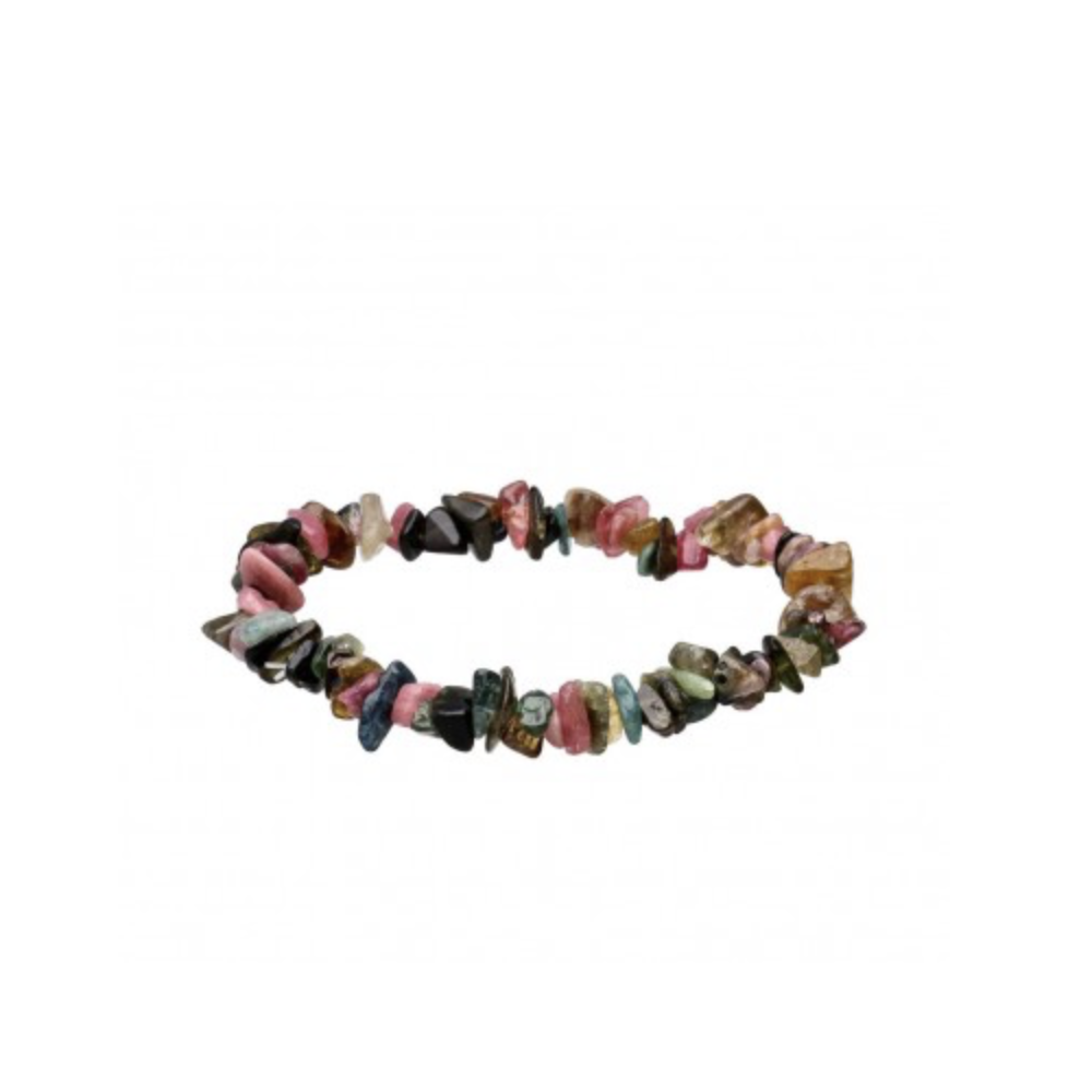Pulsera Chips Turmalina Sandia
