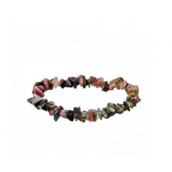 Pulsera Chips Turmalina Sandia